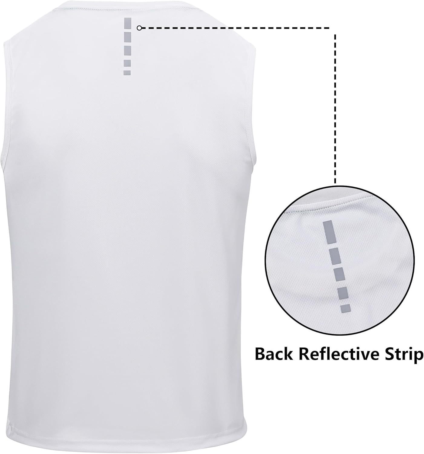 Mens Sport Tank Tops 3 Pack Dry Fit Polyester Gym Workout T Shirts Sleeveless Men Tennis Basketball Shirts