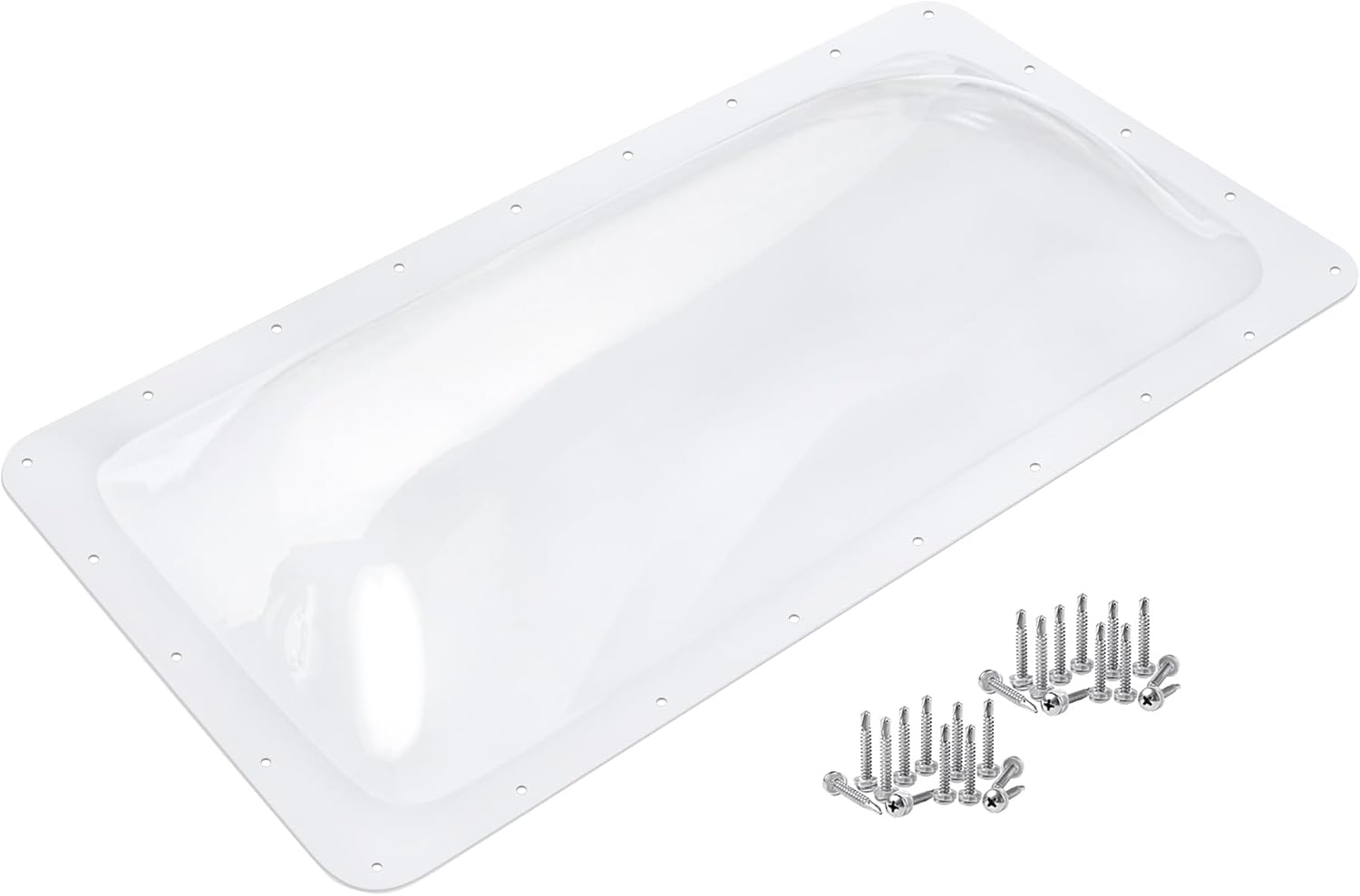 XMK RV Skylight Replacement,18" X 18" Outer Dome Fit 14" X 14" Openings, RV Skylight Cover Shower Roof Dome for Camper Trailer Fifth Wheel Truck, Impact Resistant, UV Block, Black