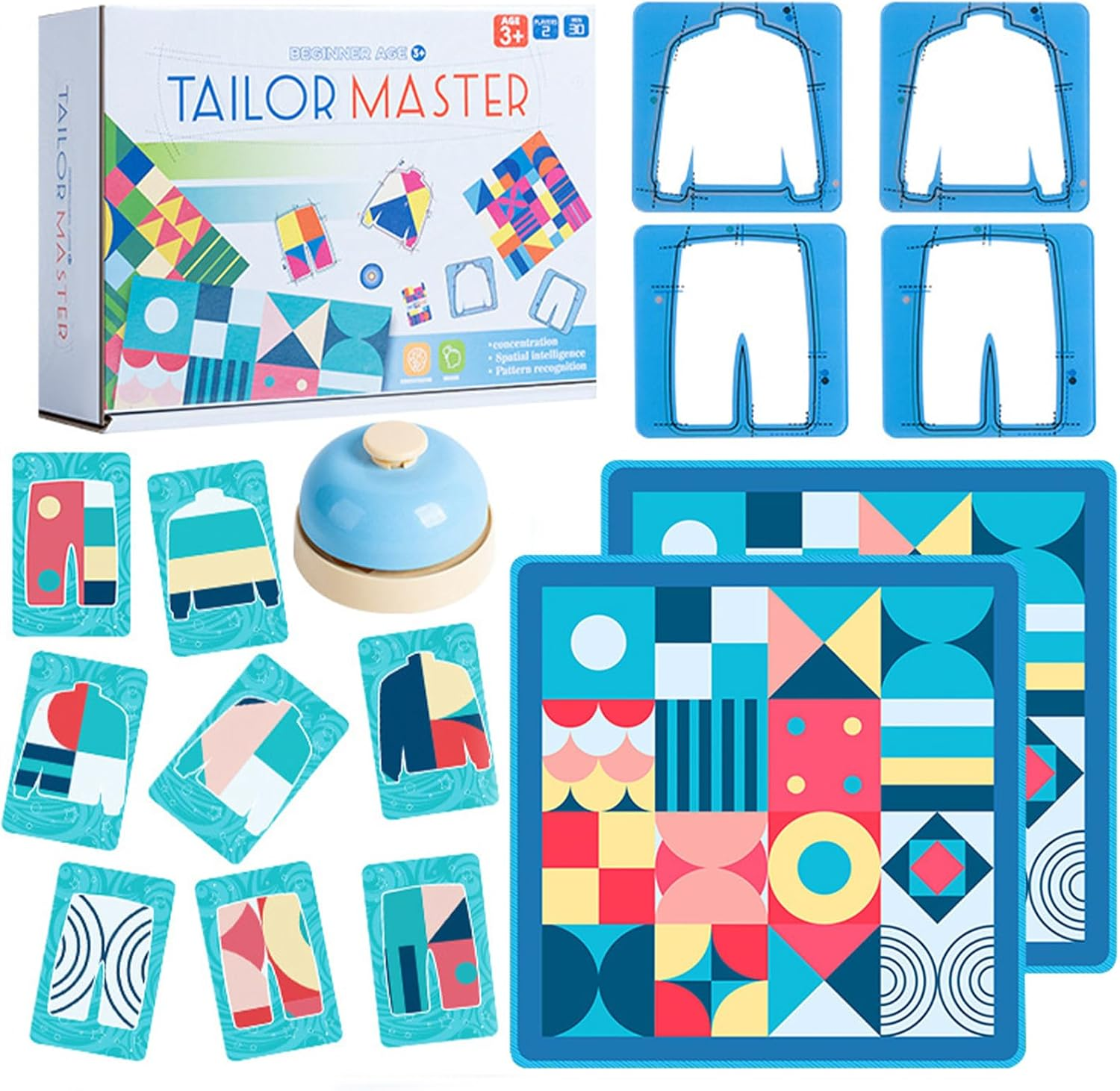 ZUNIPLEX Tailor Master Matching Game,Colour Matching Tabletop Game,Shape Sorter Toys,Thinking and Concentration Training Toy for 3 4 5 6 Year Olds image number 3