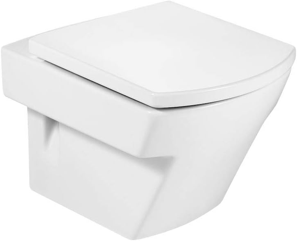 Roca, Hall, Lid and Seat for Compact Toilet with Cushioned Fall, A801622004 image number 3