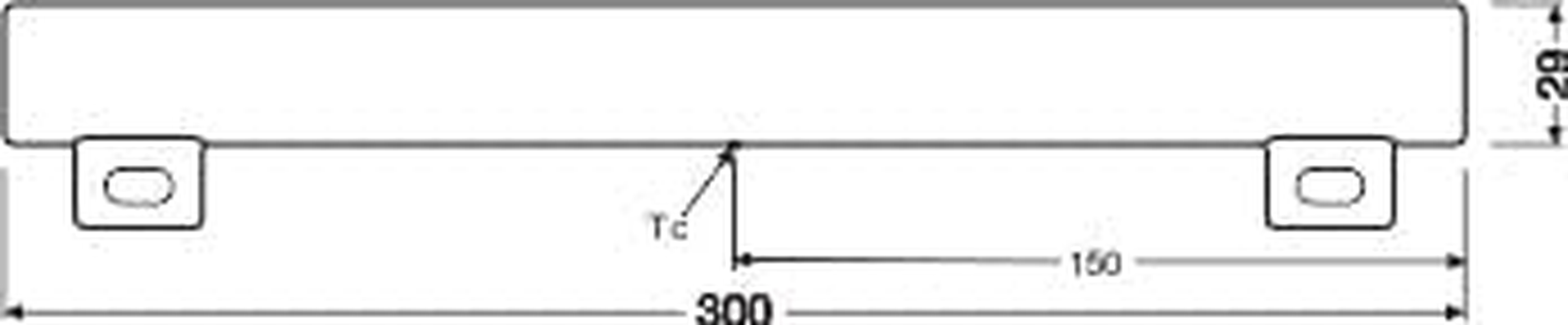 OSRAM Lamps OSRAM Ledinestra 30 Cm Non-Dim 3.2 W / 827 FR S14S, White image number 1
