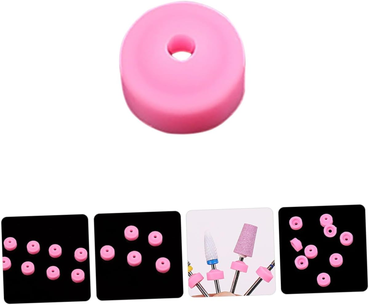 GANAZONO 20Pcs Nail Drill Bit Cover Protectors Dustproof Plastic Caps for Nail Drill Bits Accessories Grinding Head Covers Dust Collector image number 5