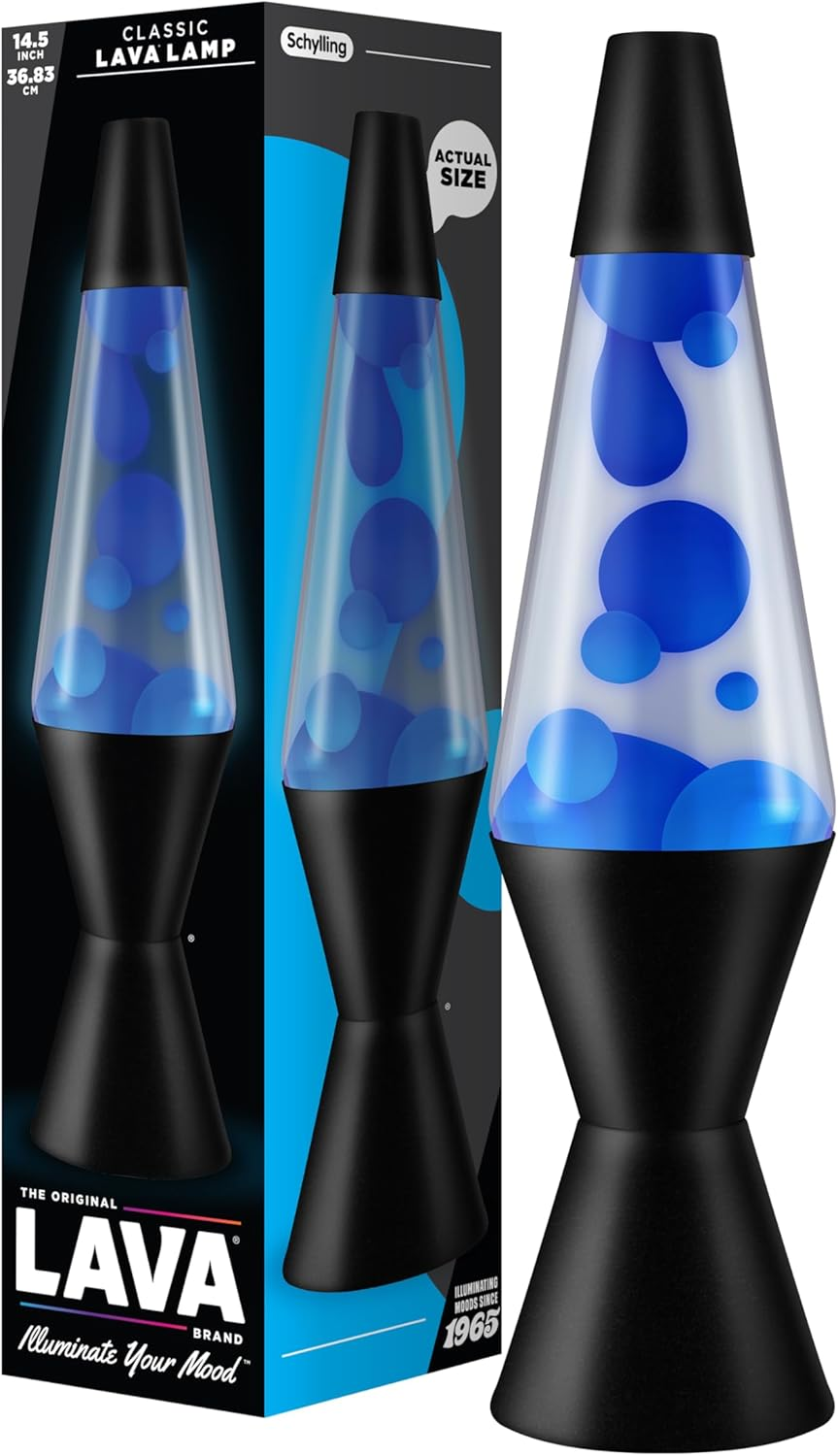 LAVA&reg; - Lava Lamp 2125, Yellow Wax, Purple Liquid, Silver Base and Cap, Original LAVA&reg; Brand 14.5 Inch Motion Lamp