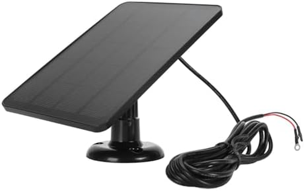 Solar Panel Camera, 10W Video Doorbell Solar Panel, 9.8 Feet Charging Cable, for Nest, for Ring Video Doorbell 2, for Video Doorbell 3 plus (CSP4W-O-B) image number 4