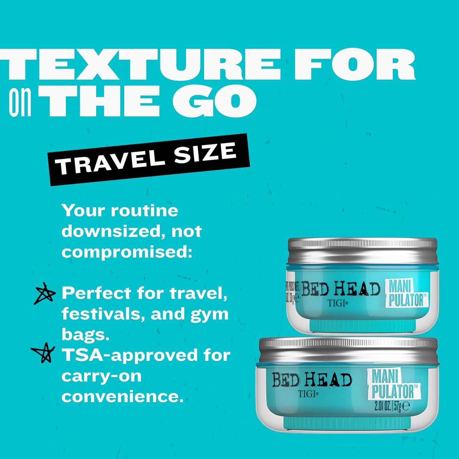 TIGI Bed Head by Manipulator Firm Grip Texture Paste Travel Size 30G image number 2