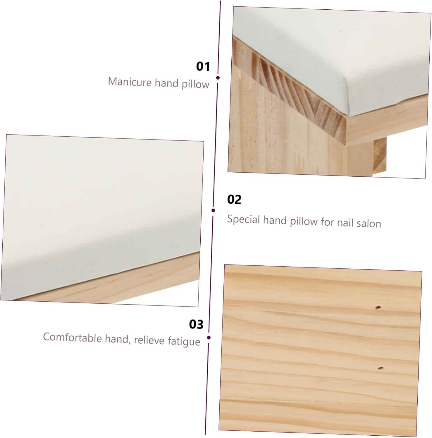 ELAYARD 1Pc Nail Art Hand Rest Pillow Comfortable Manicure Cushion for Nail Salon and Home Use Stylish Design for for Enthusiasts and Training Sessions image number 5