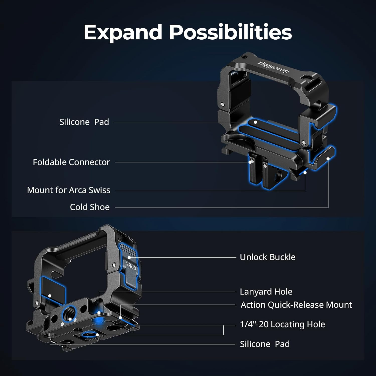 SMALLRIG Cage Adapter for DJI Osmo Pocket 3 5607 image number 4
