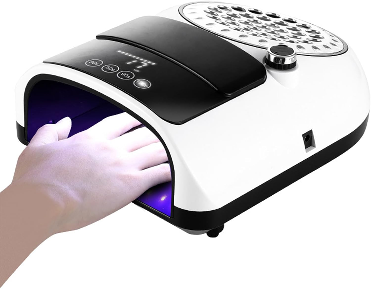 Bouzaak 2-In-1 UV LED Nail Lamp with Dust Collector, 126W Nail Dryer Manicure Tool for Salon Home Use image number 5