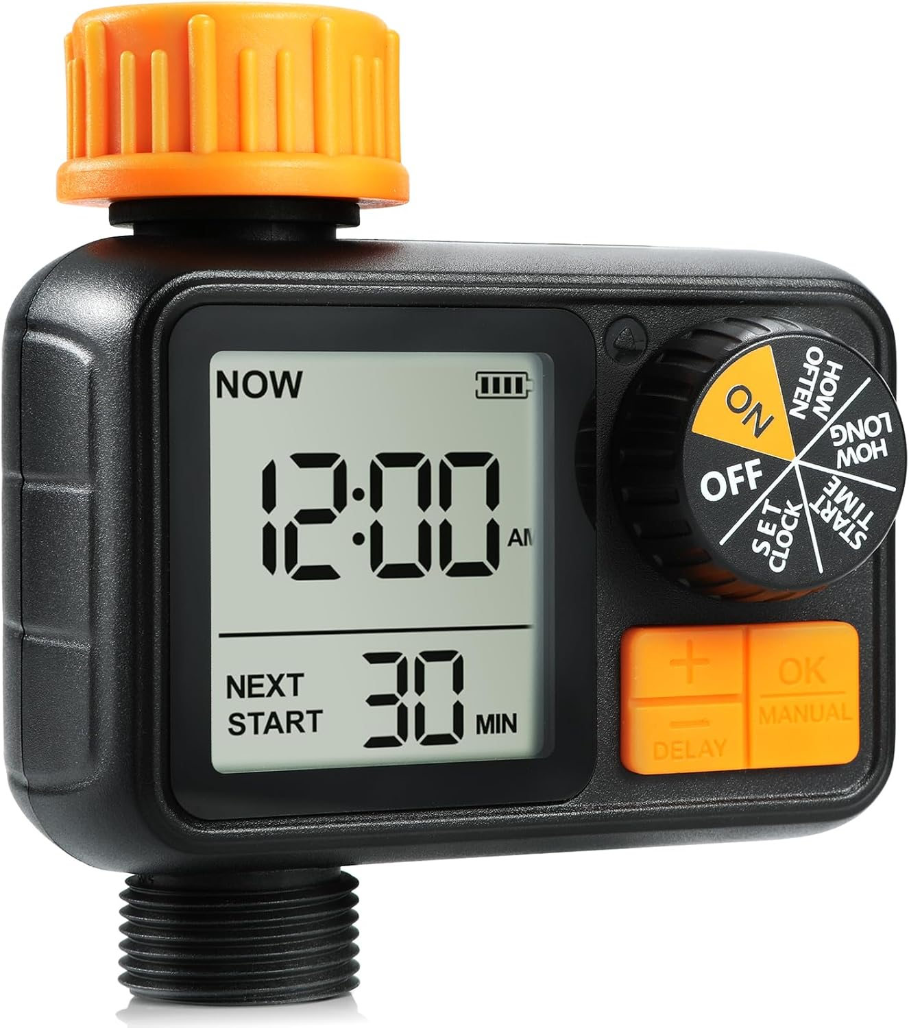 Sprinkler Timer, Programmable Garden Outdoor Hose Feature Timer with Rain Delay/Manual/Automatic Watering System for Lawns Pool (1 Outlet) image number 1