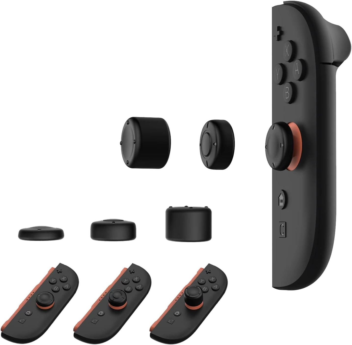 Grip Case Compatible with Switch 2,With 6 Rocker Cap, Slim Dockable Protective Case Compatible with Switch 2,TPU Splice Hard Console Cover like a Real Gamepad with Shock Absorption and Scratch Protection image number 6