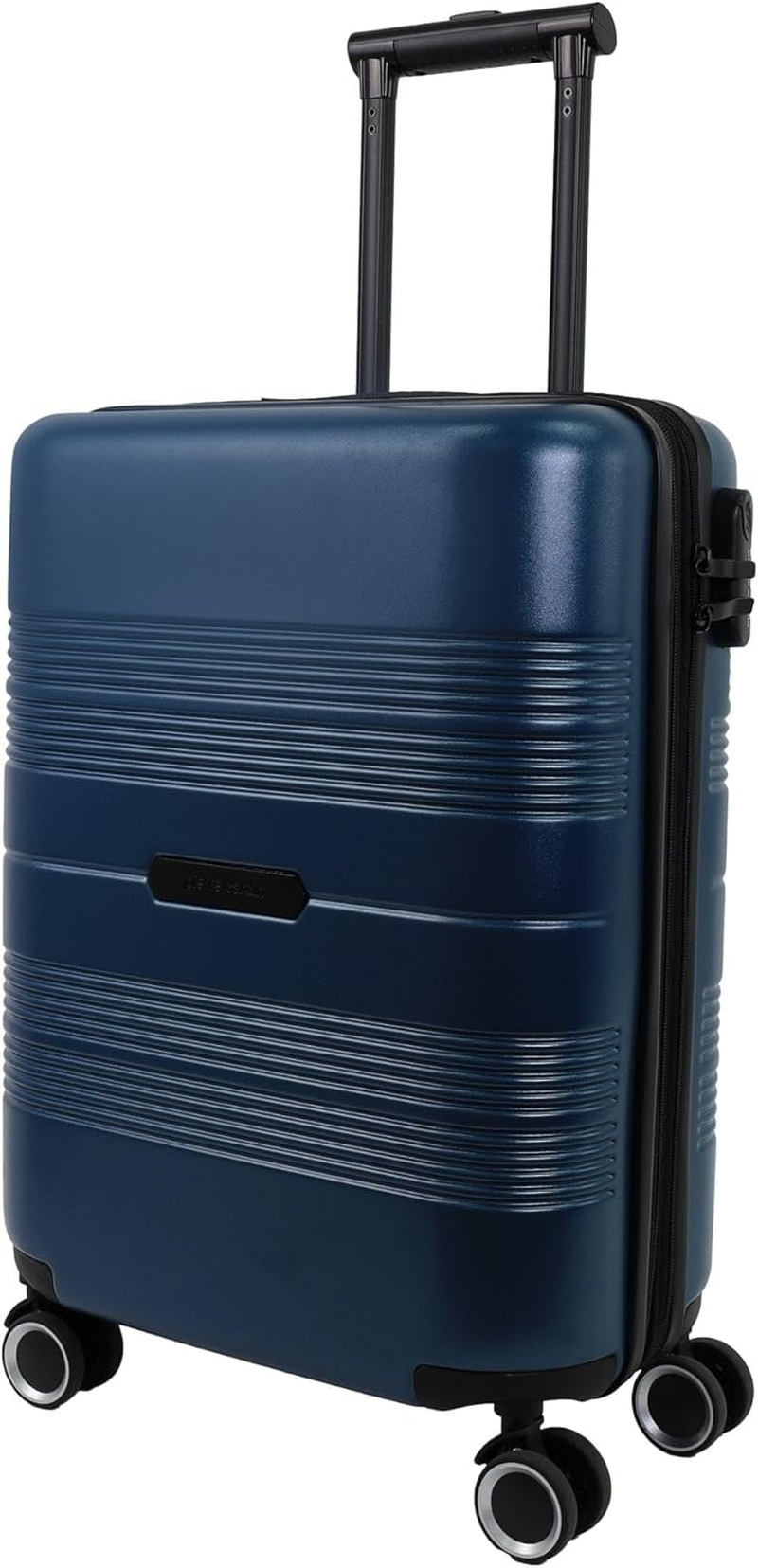 Pierre Cardin 54Cm Cabin Travel Hard Shell Suitcase in Black