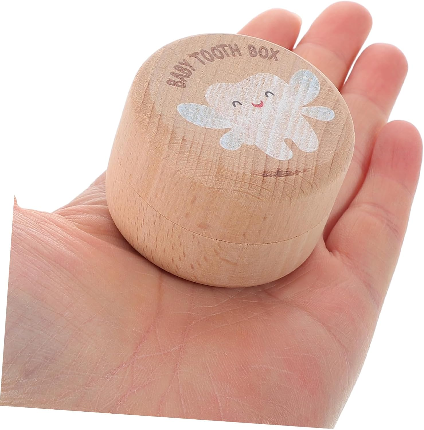 Wooden Tooth Keepsake Box Baby Lost Tooth Holder 2Pcs Set Boys Girls First Container for Toddler Storage