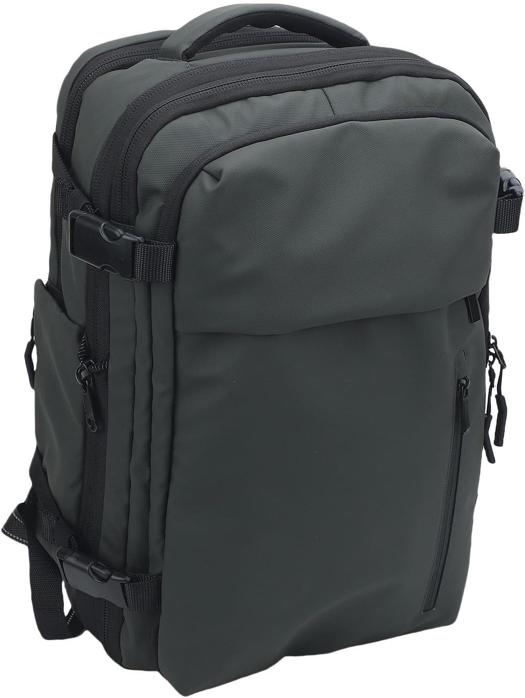 Sorandy Vacuum Backpack, 36-55L Expandable Vacpack Backpack Vacuum Compression Bag with Pump, Space Saver Bags for Travel, Camping, Dry Wet Separation (Black)