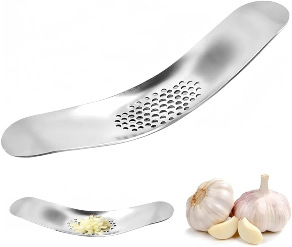 1Pcs Garlic Crusher,Garlic Press,Garlic Mincer,Garlic Peeler,Garlic Crusher Roller to Press Garlic Crusher Mince Cloves of Garlic Kitchen Tool