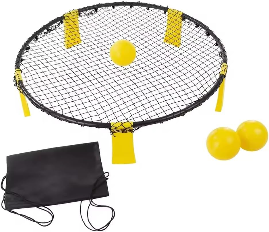 Spike Ball Game Set &ndash; 3 Balls, Adjustable Net & Carry Bag &ndash; Outdoor Beach and Backyard Game image number 2