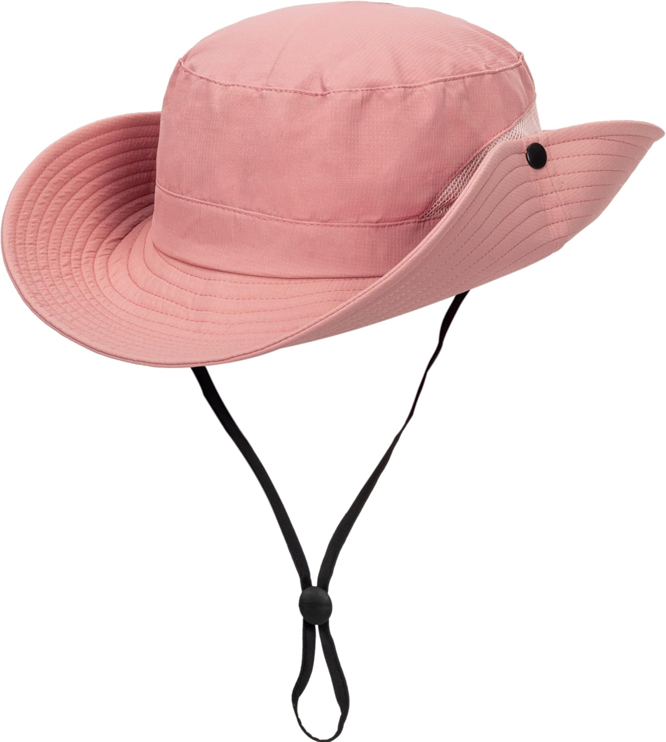 Womens-Summer-Sun-Hat Outdoor Breathable-Uv-Protection-Fishing-Hat Wide Brim Foldable-Beach-Bucket-Hat with Ponytail-Hole