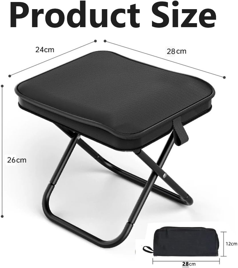 Mini Folding Stool/Lightweight Travel Seat,Camping Stool & Fishing Chair,Portable Chair for Fishing Picnic Barbecue Walking Hiking