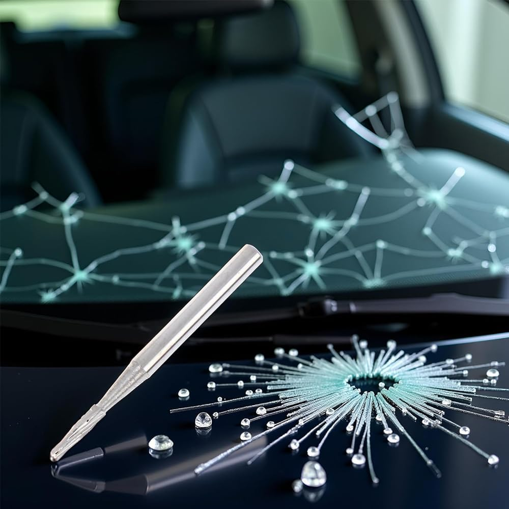 Windshield Repair Drill Bit,Windshield Crack Fix Kit,1Mm Auto Glass Drill for Chip and Crack Repair,Diy Car Windshield Tools, Glass and Body Maintenance Accessories image number 1