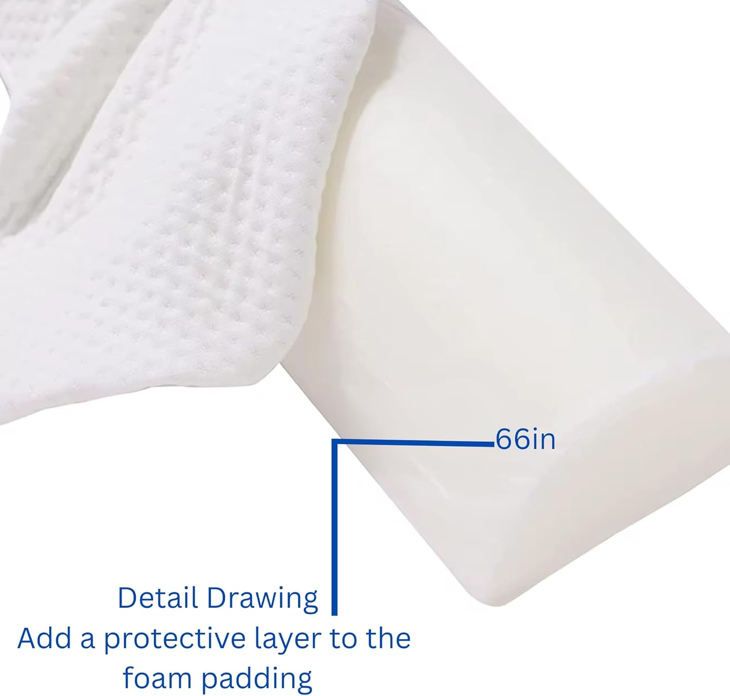 SNOOZY MONKEY Extra Long Bed Rail Bumper | Soft Foam Bed Bumper for Kids | Baby Bed Guard | Child Bed Safety Side Rail | Designed to Fit Twin, Full, Queen & King Size Beds image number 5