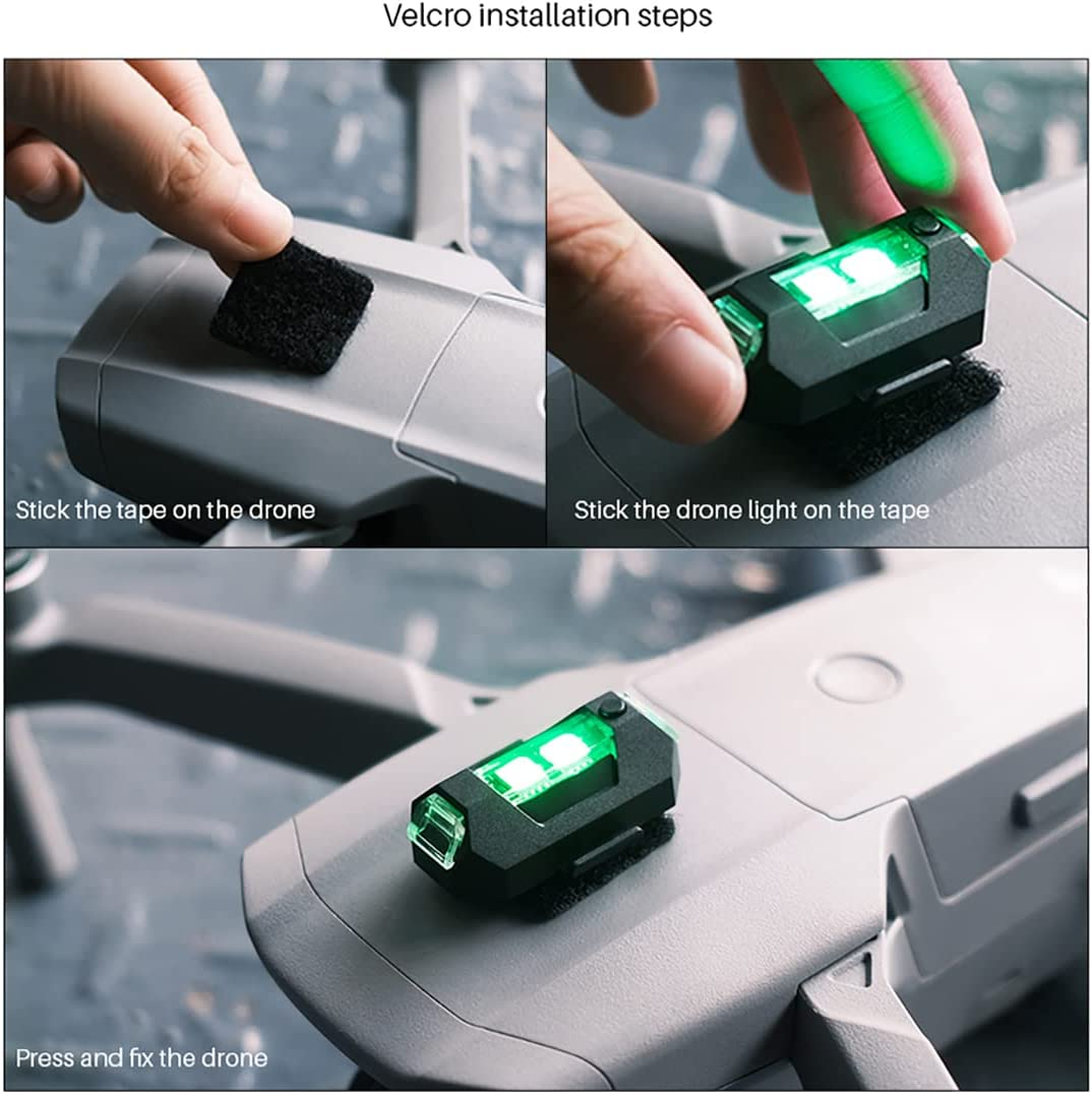 4Pcs LED Strobe Drone Light 7 Colors USB Charging Flying Anti-Collision Night Lights for Remote Control Drone,Motorcycle,Car,Bike,Rc Car,Rc Boat image number 6