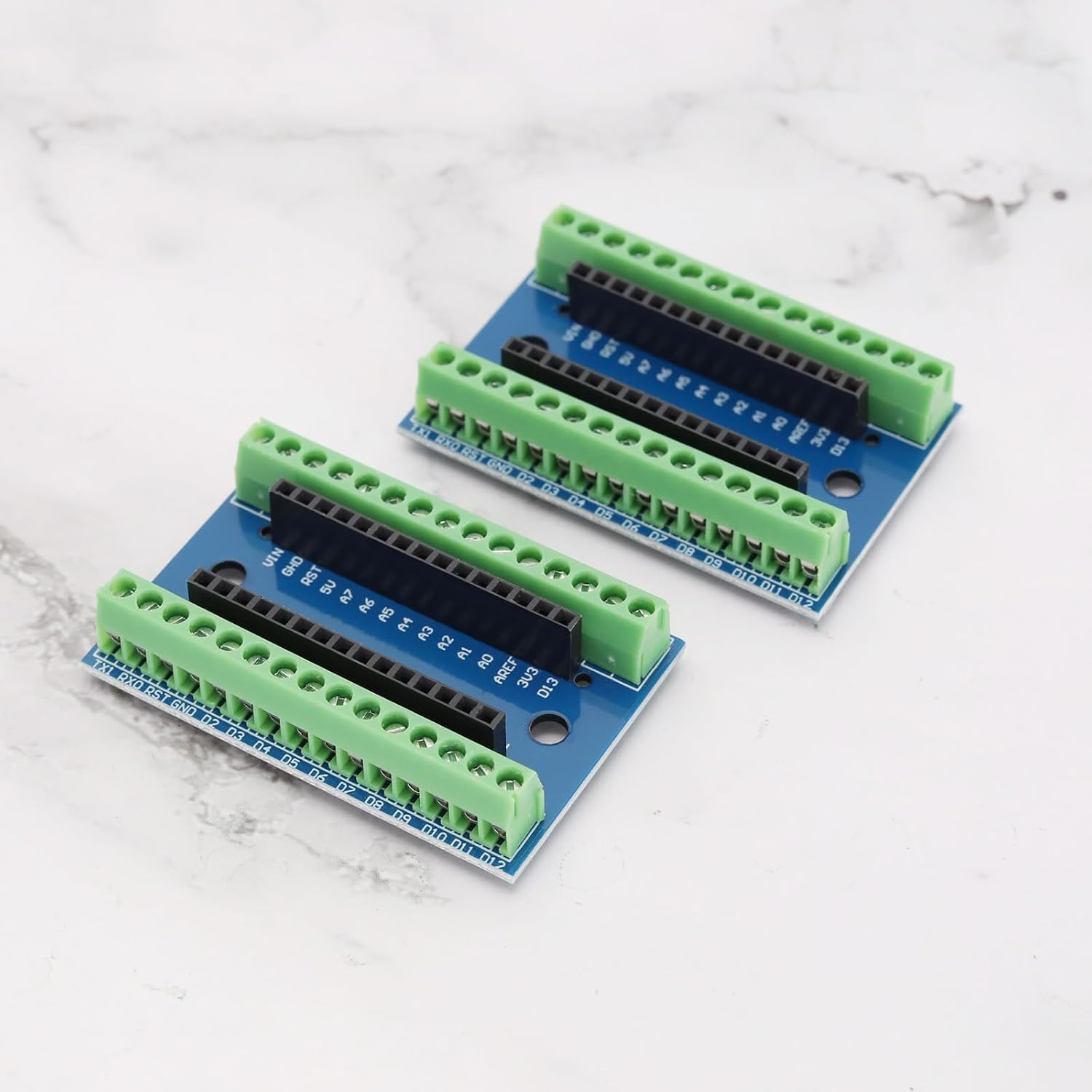 OTOTEC 3 Pcs Controller Terminal Adapter Expansion Board Compatible with Nano IO Shield Simple Extension Plate Compatible with Nano AVR ATMEGA328P image number 6