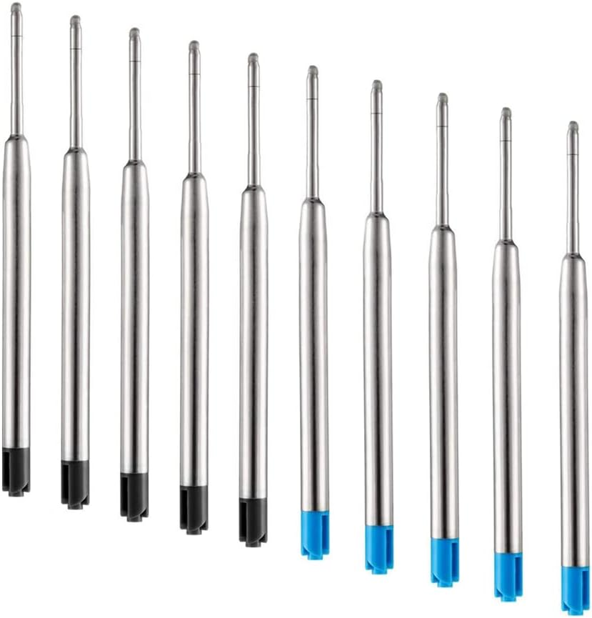 10 Ink Refills 0.5Mm for Parker Pens Ball Point Refill Blue image number 3