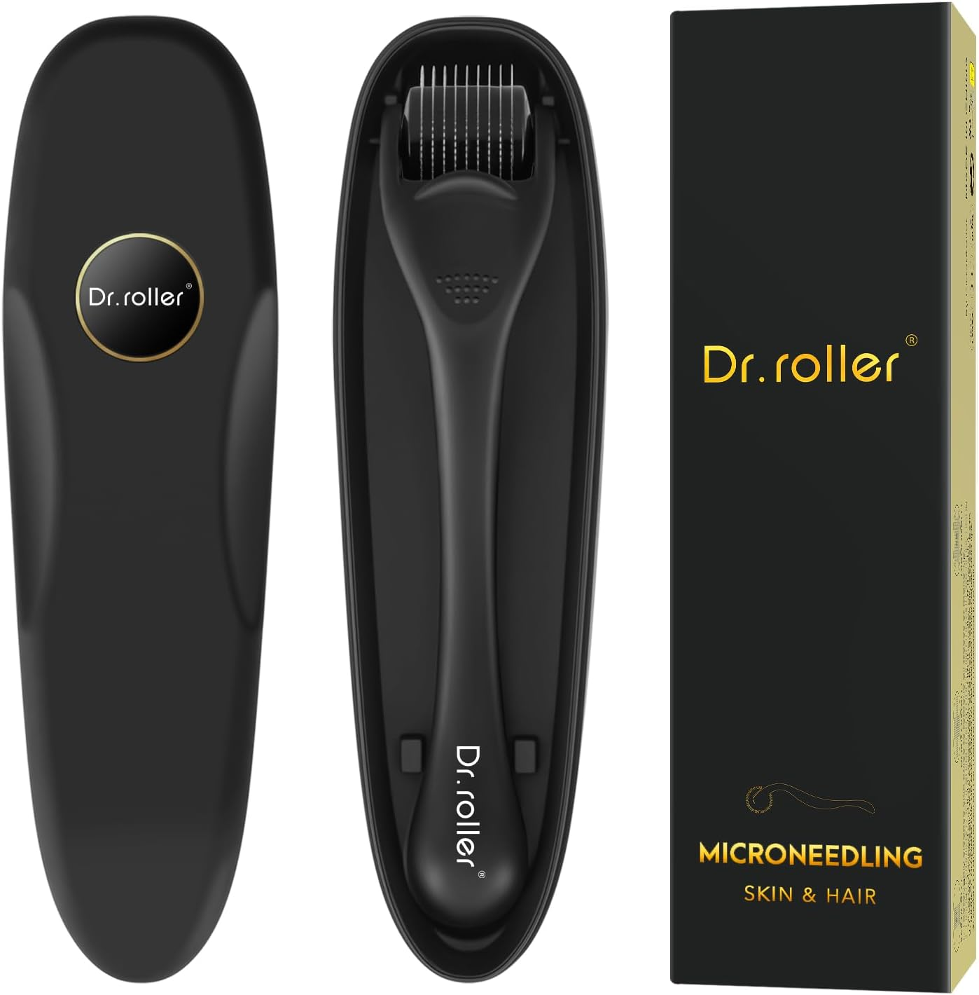 Dr.Roller Beard Roller 0.5 Mm, Derma Roller Hair, Beard Growth, Microneedling Roller, Derma Roller with 540 Micro Titanium Needles for Face, Scalp, Hair Loss, Scars image number 3