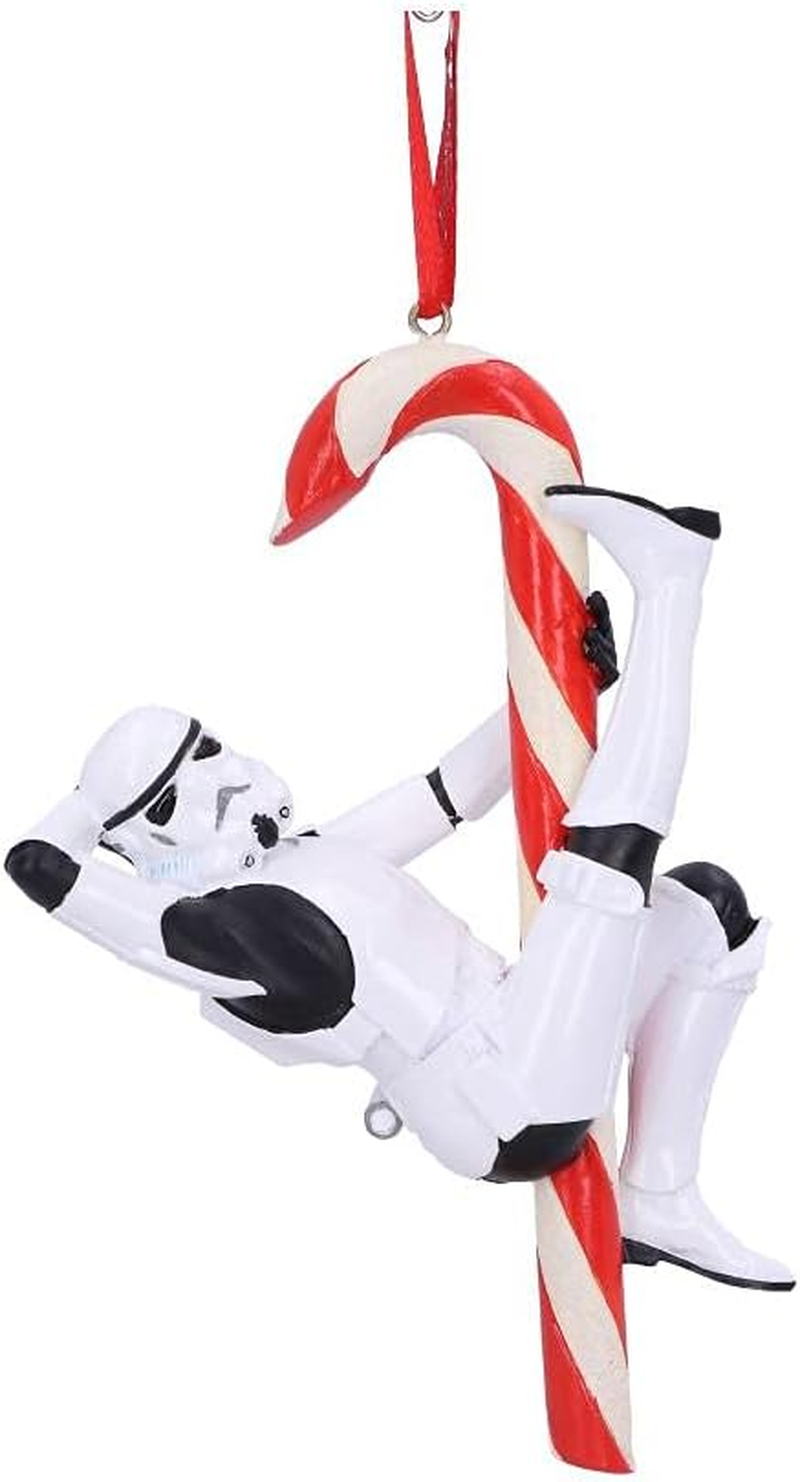 Nemesis Now Stormtrooper Candy Cane Hanging Ornament Decoration 12Cm, Christmas, White