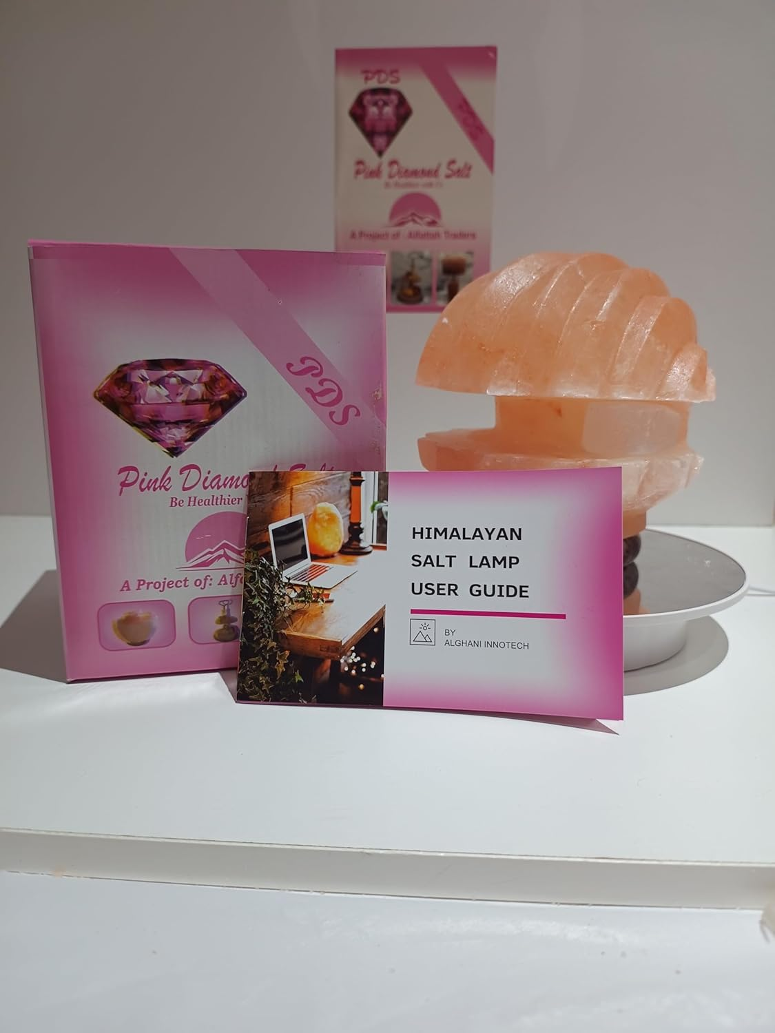 2-3 KG Premium Sea Shell Salt Lamp 100% Authentic, Handcrafted from the Foothills of the Himalayas Beautifully Hand Craft Sea Shell Comes with Complete Electric Fitting image number 5