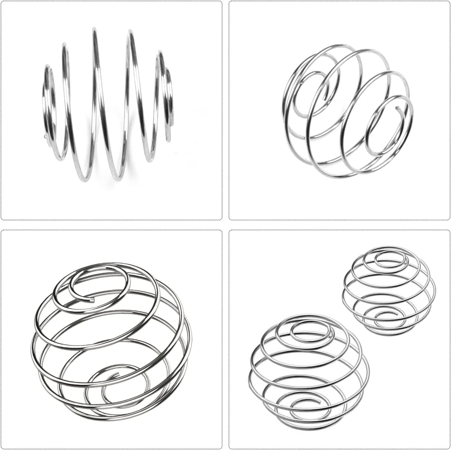 2Pcs Stainless Steel Bottle Mixer Ball, Shaker Balls, Protein Shaker Ball, Blender Balls for Mixer Bottles, Wire Whisk Ball, Mixing Balls for Protein Shakes Formula image number 4