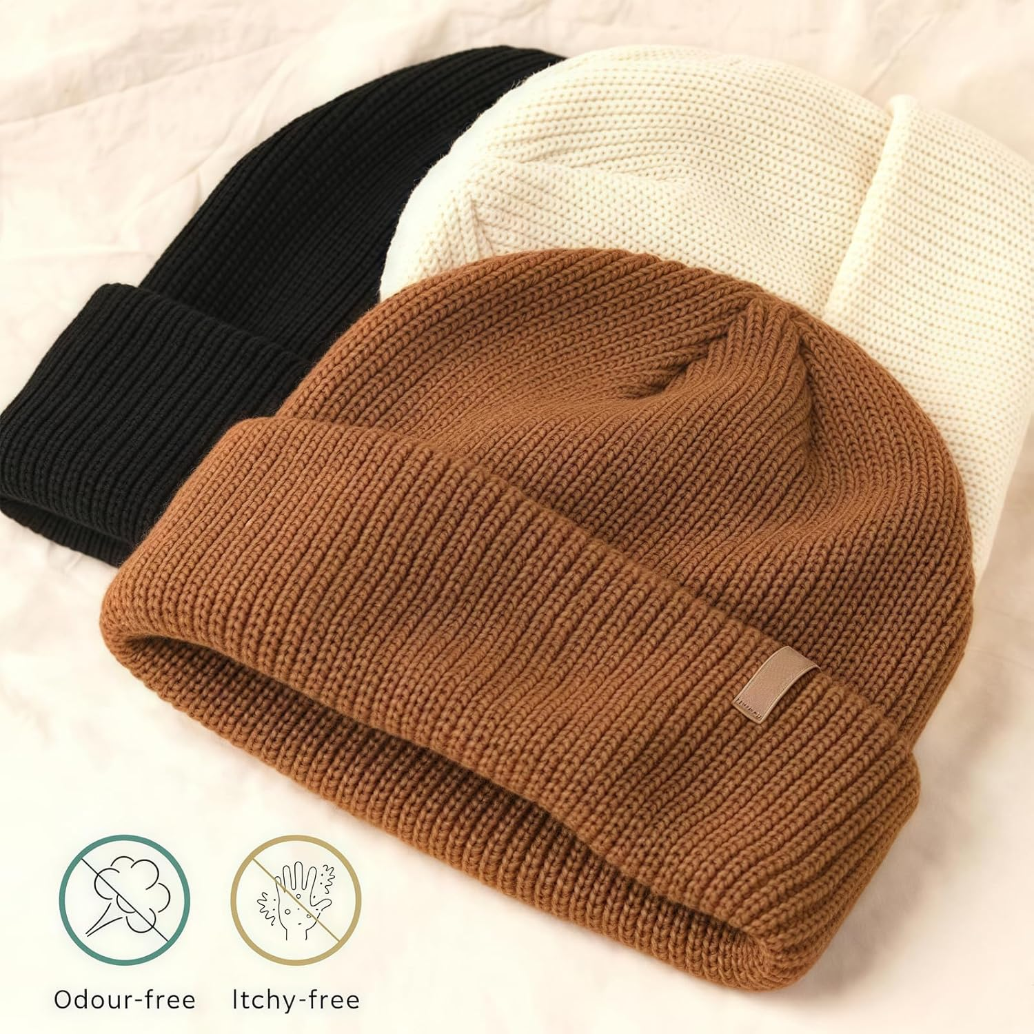 BUYUP Toddler Beanie Baby Boys Girls Beanies Kids Winter Hats Children Knit Warm Caps image number 6