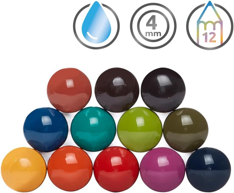 Derwent Inktense Permanent Watercolour Pencils 12 Tin, Set of 12, 4Mm Premium Core Strength, Water-Soluble, Ideal for Drawing, Colouring & Painting on Paper or Fabric, Professional Quality (0700928) image number 6