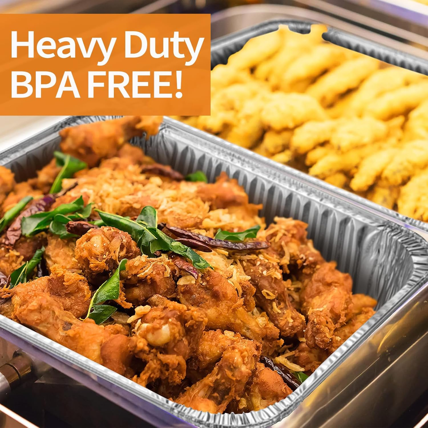 55 Pcs Aluminum Pans, 800Ml Thickened Aluminium Foil Food Container with Lids - 55 Pans and 55 Cardboard Covers, for Baking, Meal Prep and Freezer, Takeout