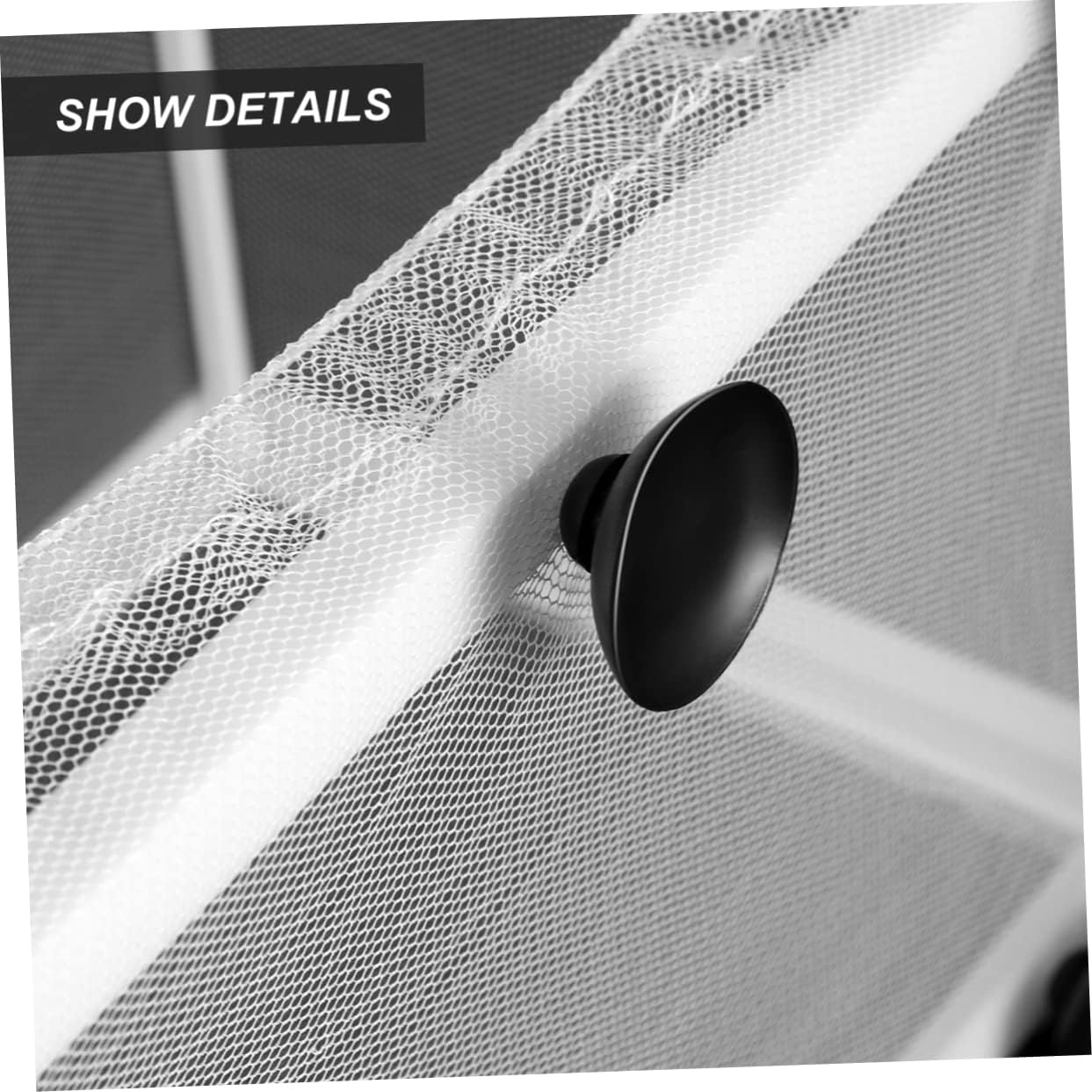INOOMP 2Pcs Large Fish Net for Hatchery Fry Incubator with Suction Cups, White Mesh Separation Box for Aquarium Breeding Tanks, Suitable for Small Fish and Fry Aquatic Pets image number 6