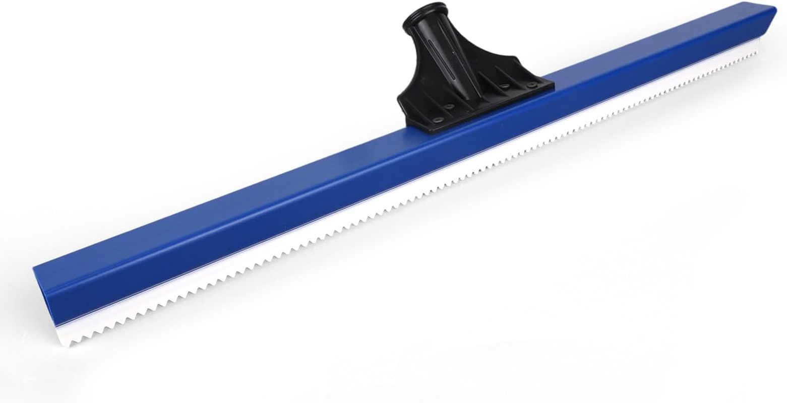 50Cm/19.7In Epoxy Squeegee, 0.41Cm/0.16In Notched Teeth Squeegee Professional Self-Leveling Cement Urethane Epoxy Floor Spreader Tool for Garage Driveway and Wall