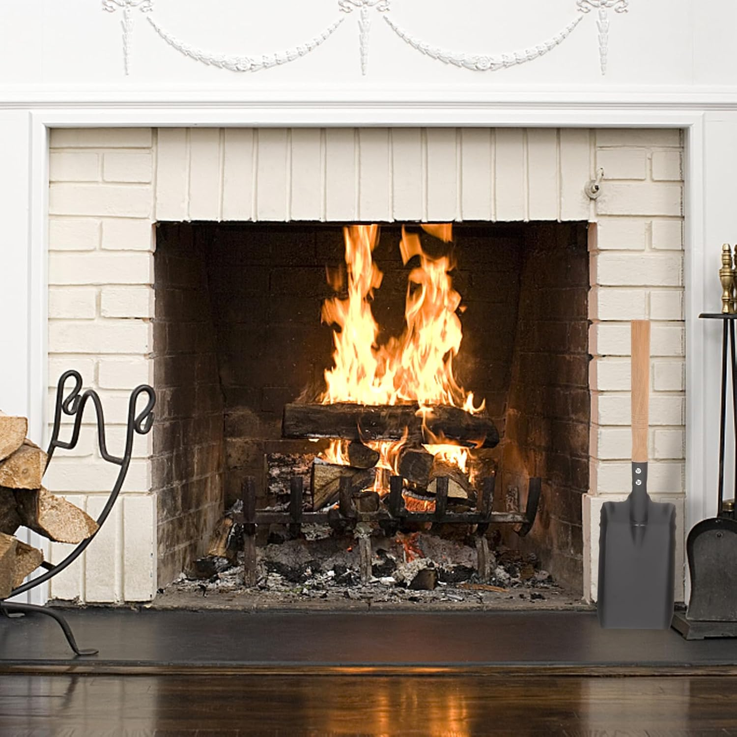 Cabilock 1 Set Fireplace Tools Fireplace Cleaning Set Fireplace Cleaning Brush Kitchen Fireplace Cleaning Supplies Brush for Fireplace Mini Brush Shovel Fireplace Clean Brush Rake Hoe Wrought Barbecue image number 4