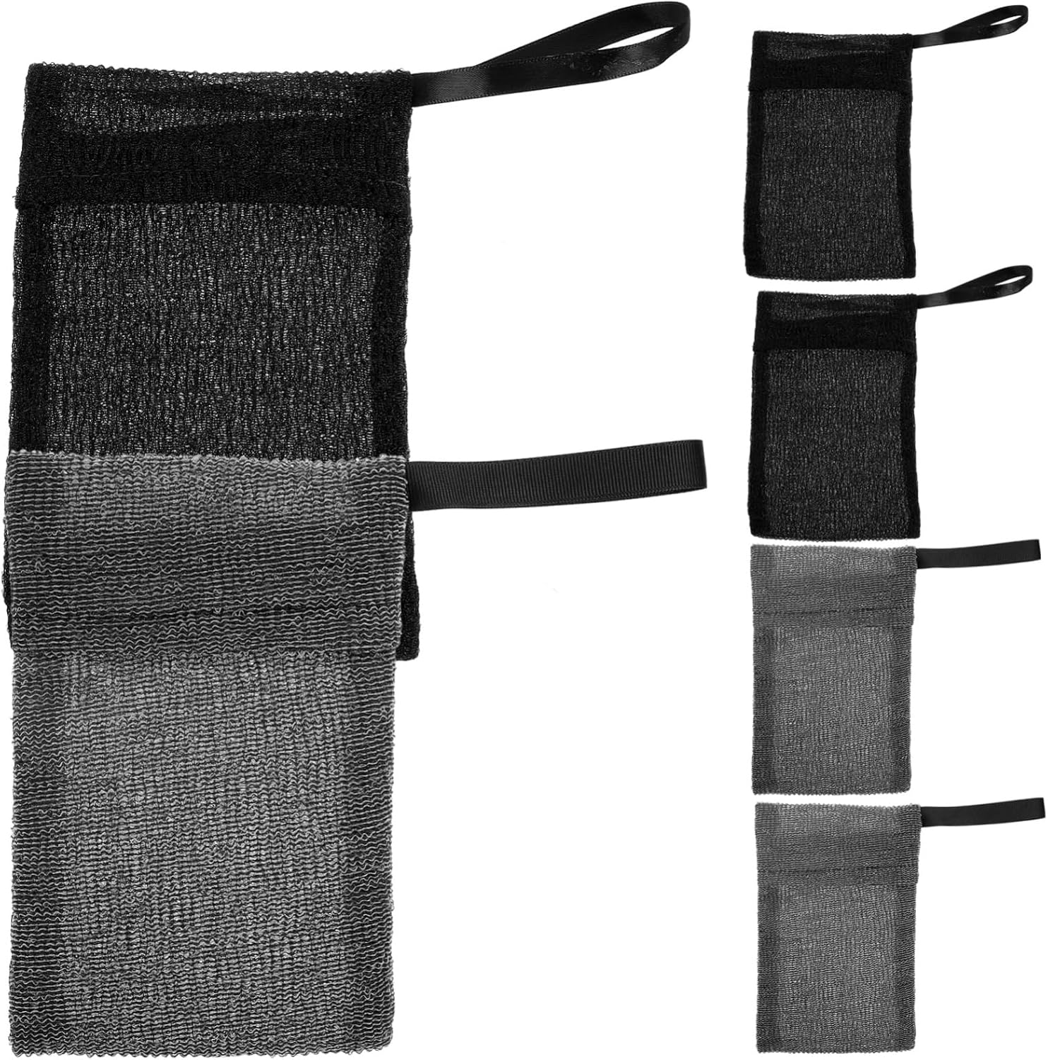 VINTORKY 6Pcs Eco- Pouch for Bar Soap Travel Organic Mesh Design for Face Body Hands image number 2