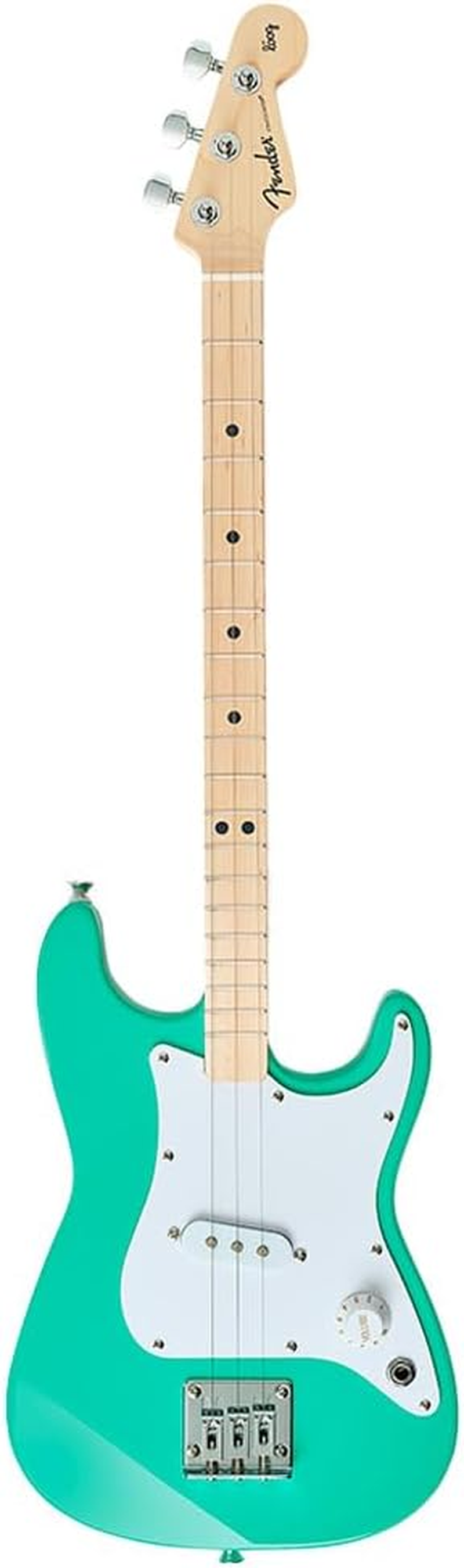 Fender X Loog 3-String Stratocaster Electric Kids Guitar 3 String Beginner Kit (Seafoam Green) image number 2