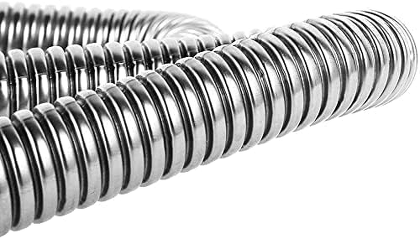 Exhaust Pipe Flex Kit, Steel Exhaust Clamps Bracket Gas Vent Hose Portable Pipe Silence for Air Diesels Car Heater Kit (47 Inch (120Cm)) (200Cm) image number 4