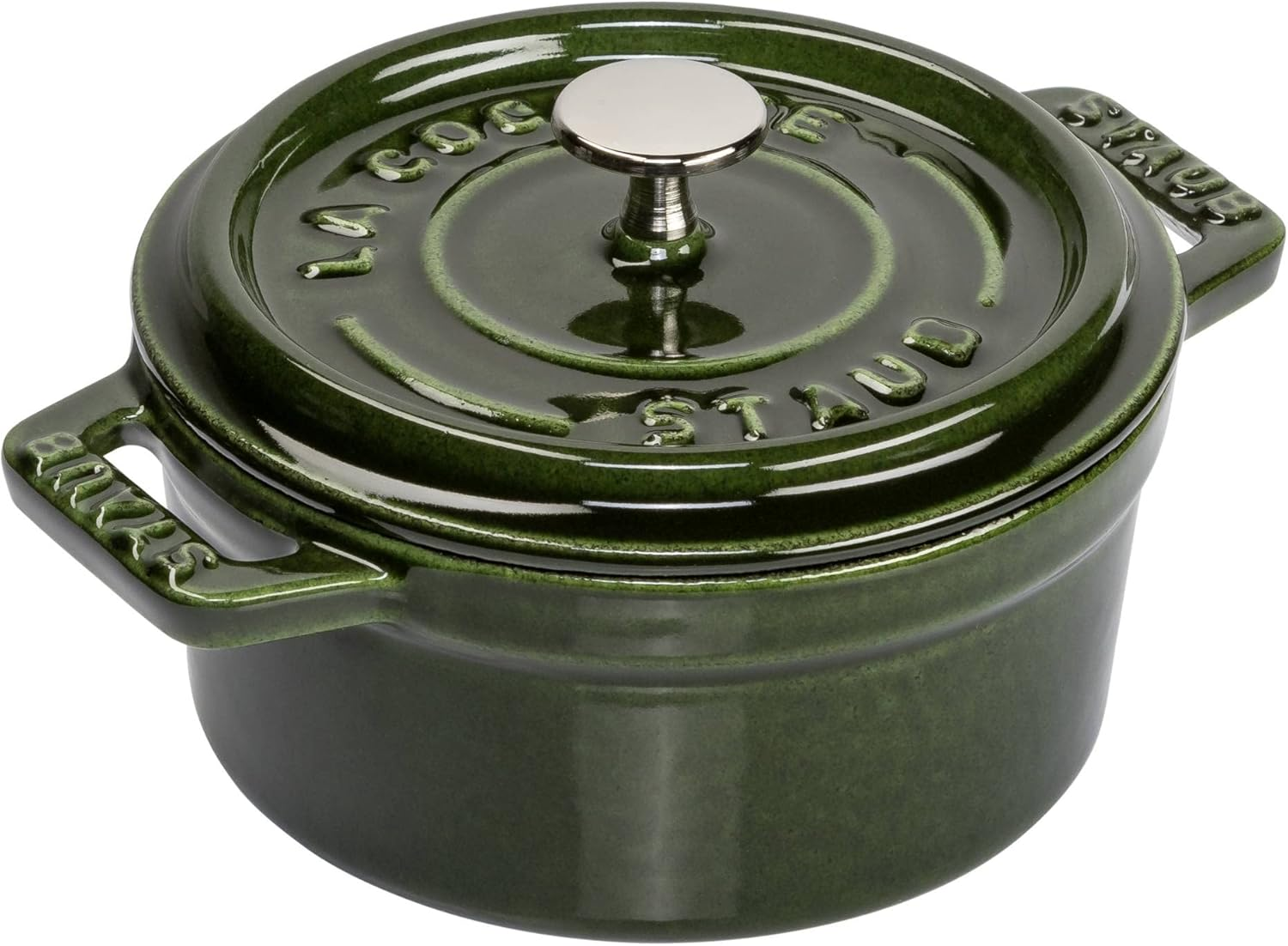 Staub La Cocotte round 40509-480 Pico Cocotte round Black 6.3 Inches (16 Cm) Small, Both Handed Casting, Enameled Pot, Induction Compatible, Japanese Authentic Product