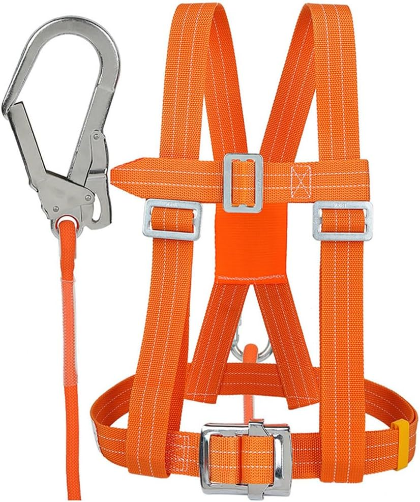 Heavy Duty Half Body Safety Harness, Fall Protection Durable Security Tie, Adjustable Protect Encase, for Construction, HVAC Installation, and High Altitude Work image number 6