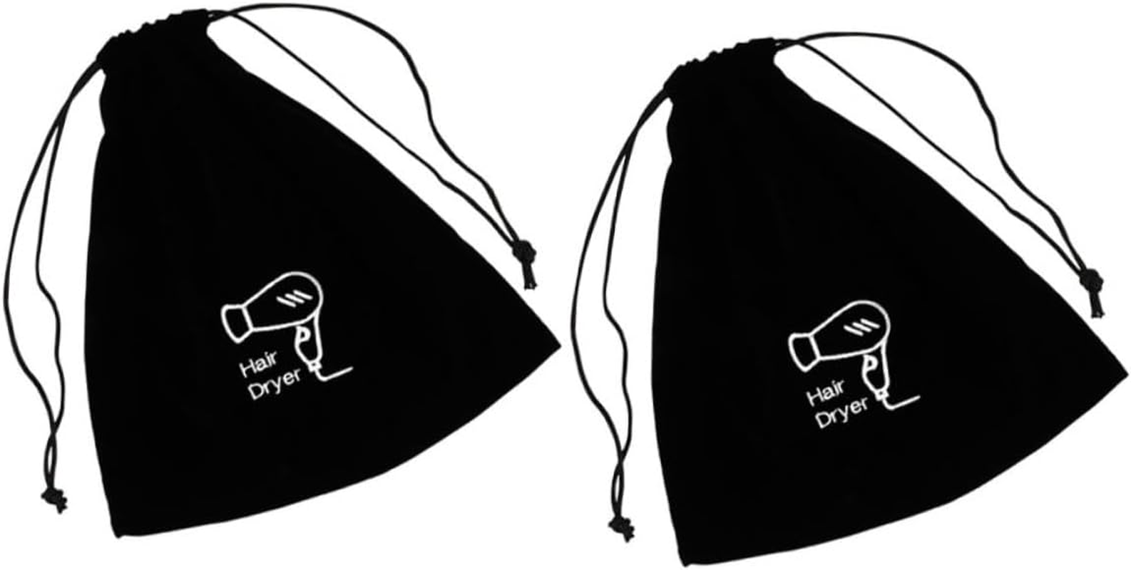 FRCOLOR 4Pcs Travel Bag for Hair Styling Tools Hair Dryer Organizer Drawstring Pouch image number 5