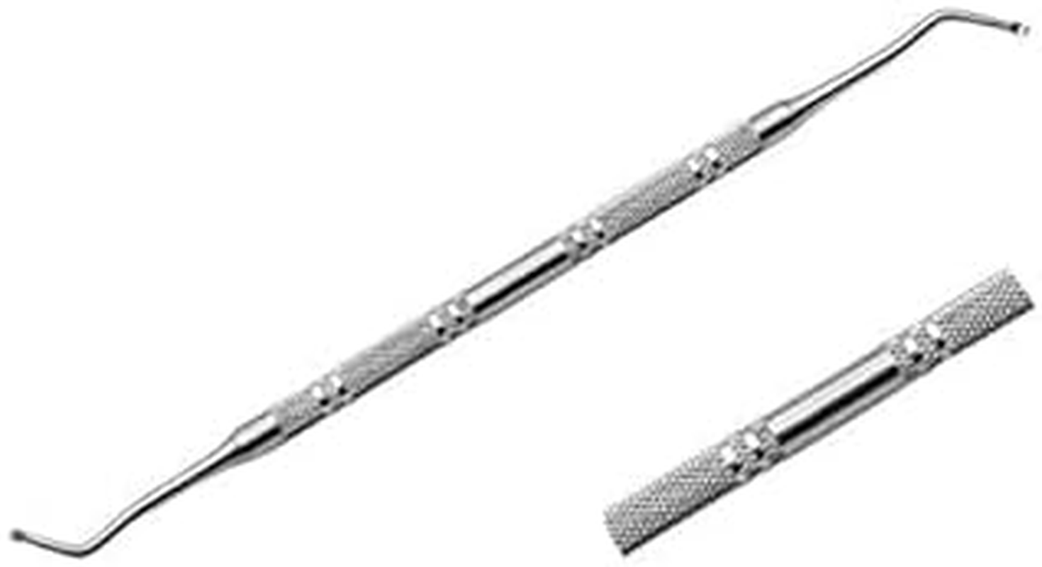 Stainless Steel Armor Remover Paronychia Cuticle Pedicure Double Head Nail Groove Scoop Tick Orthodontic Nail Toenail Toenail Pick Tool, Remove Dirt from Your Nails-(Silver,1Pcs) image number 5