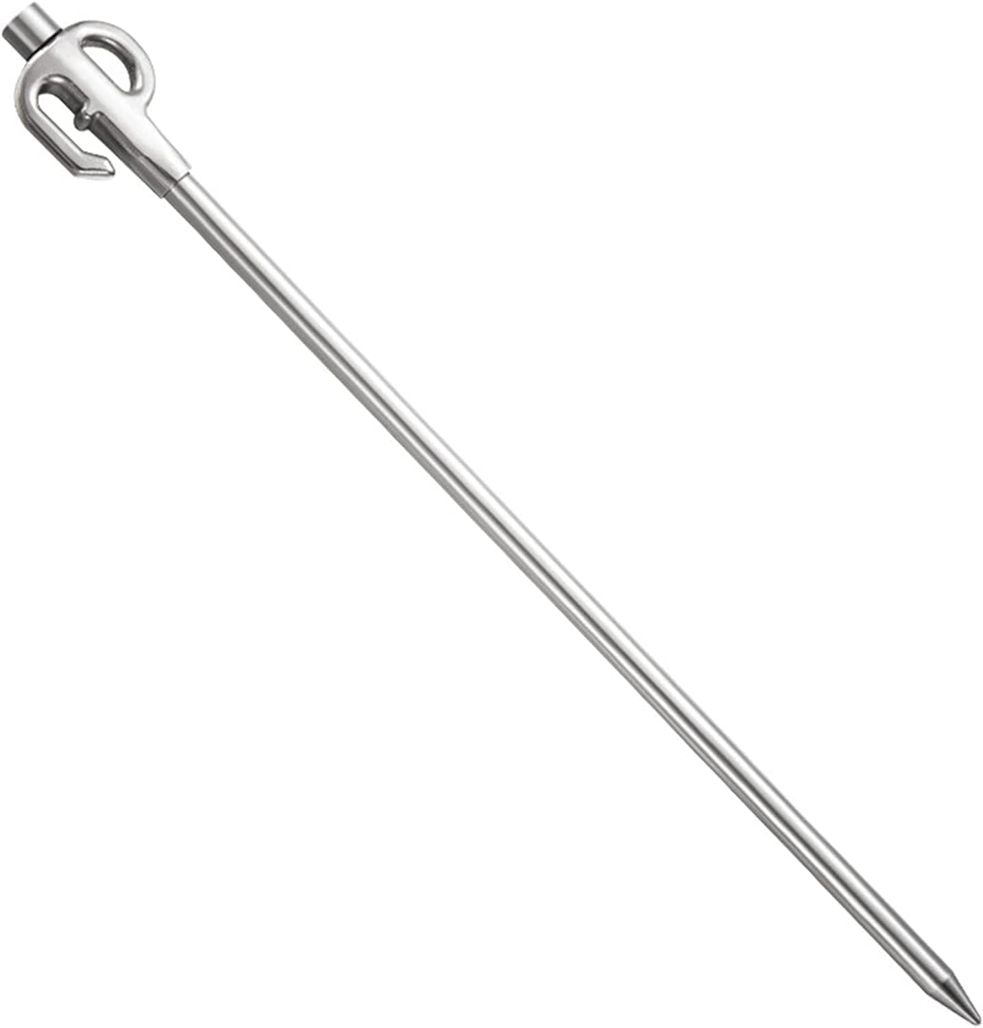 Stainless Steel Dog Tie Out Stake 360&deg; Swivel Heavy Duty Strongest Dog Ground Anchor Spike Camp Nails Camping Accessories for Tie-Out Cable Chain 30CM