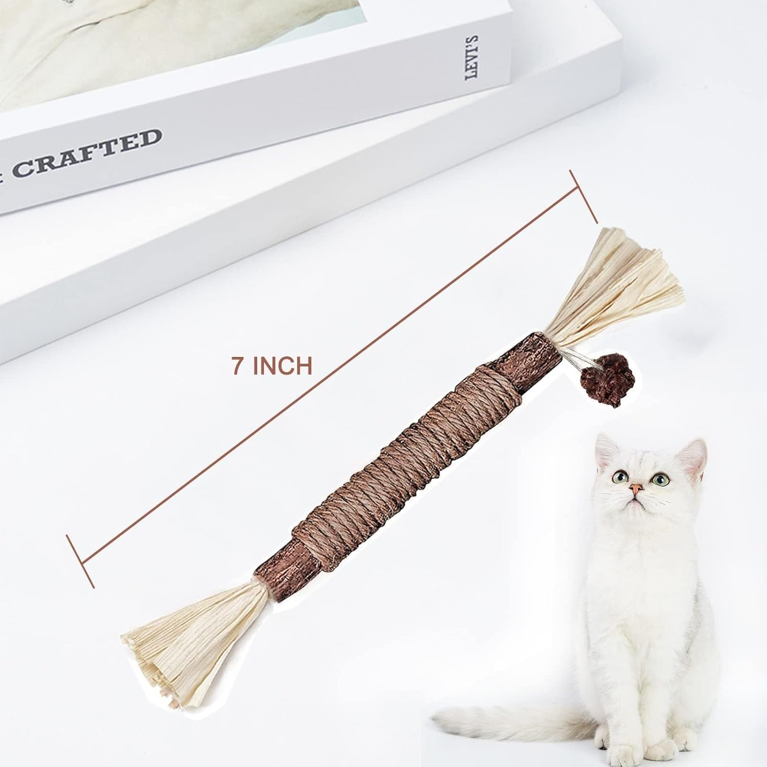 Natural Silvervine Stick Cat Chew Toy - Safe and Fun Dental Treat for Cats/206 image number 2