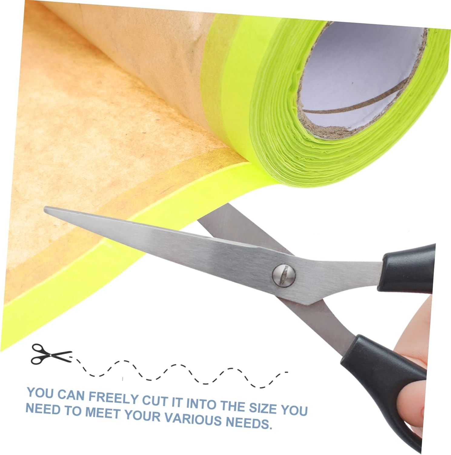 HOMSFOU Masking Paper Paint Masking Paper for Car Wall Floor Protection 50Cm X 13M Roll for Painting and DIY Projects