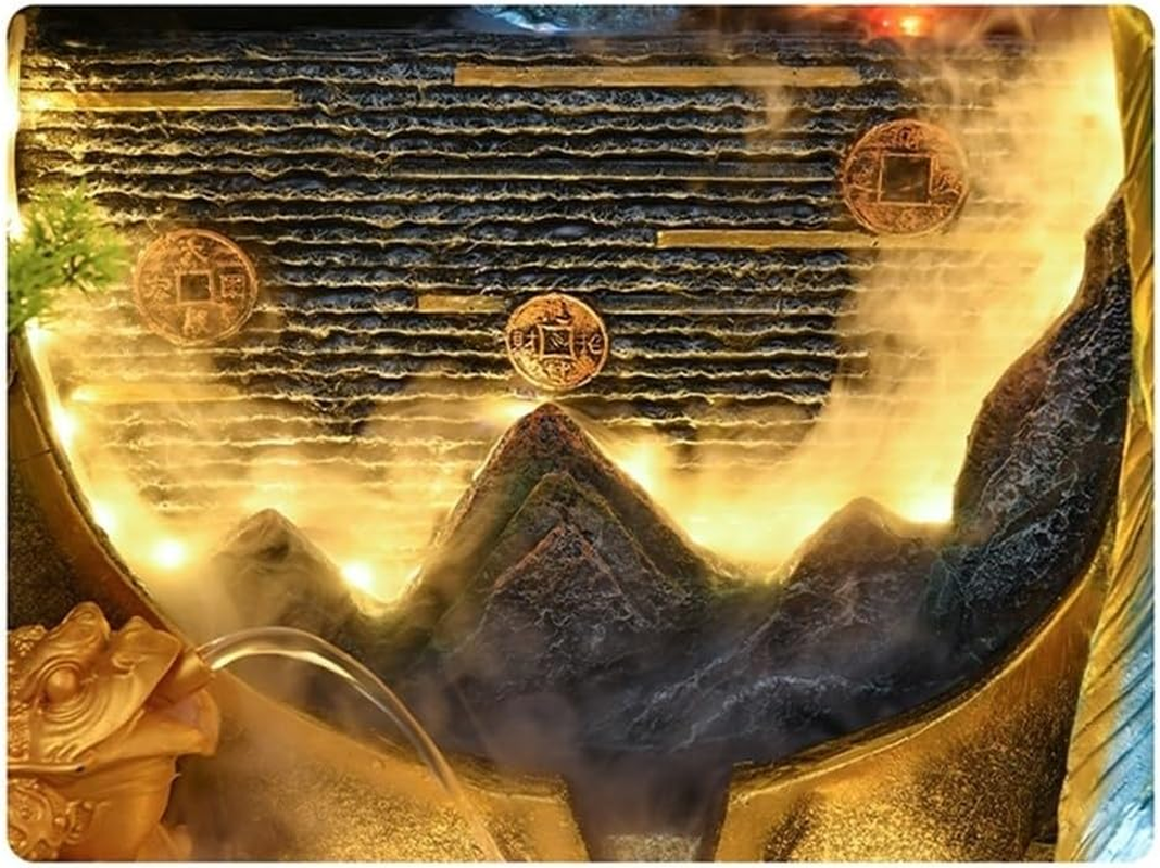 Outdoor Fountain Indoor Water Fountain Feature Outdoor Garden Large Floor Standing Waterfall for Home Decor Office