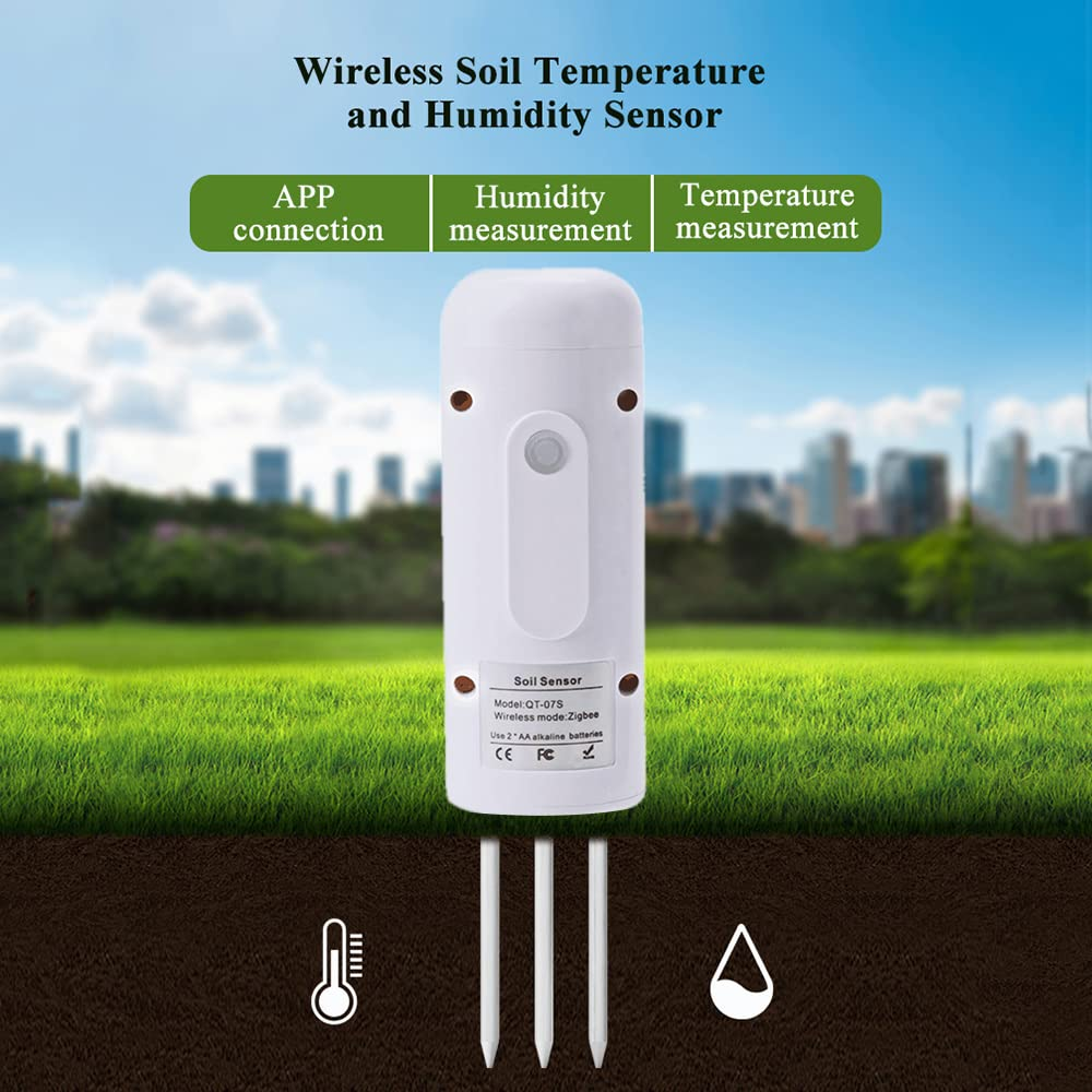 Wireless Soil Temperature Humidity Tester Plant Monitor IP67 Waterproof Detector for Garden Planting image number 1