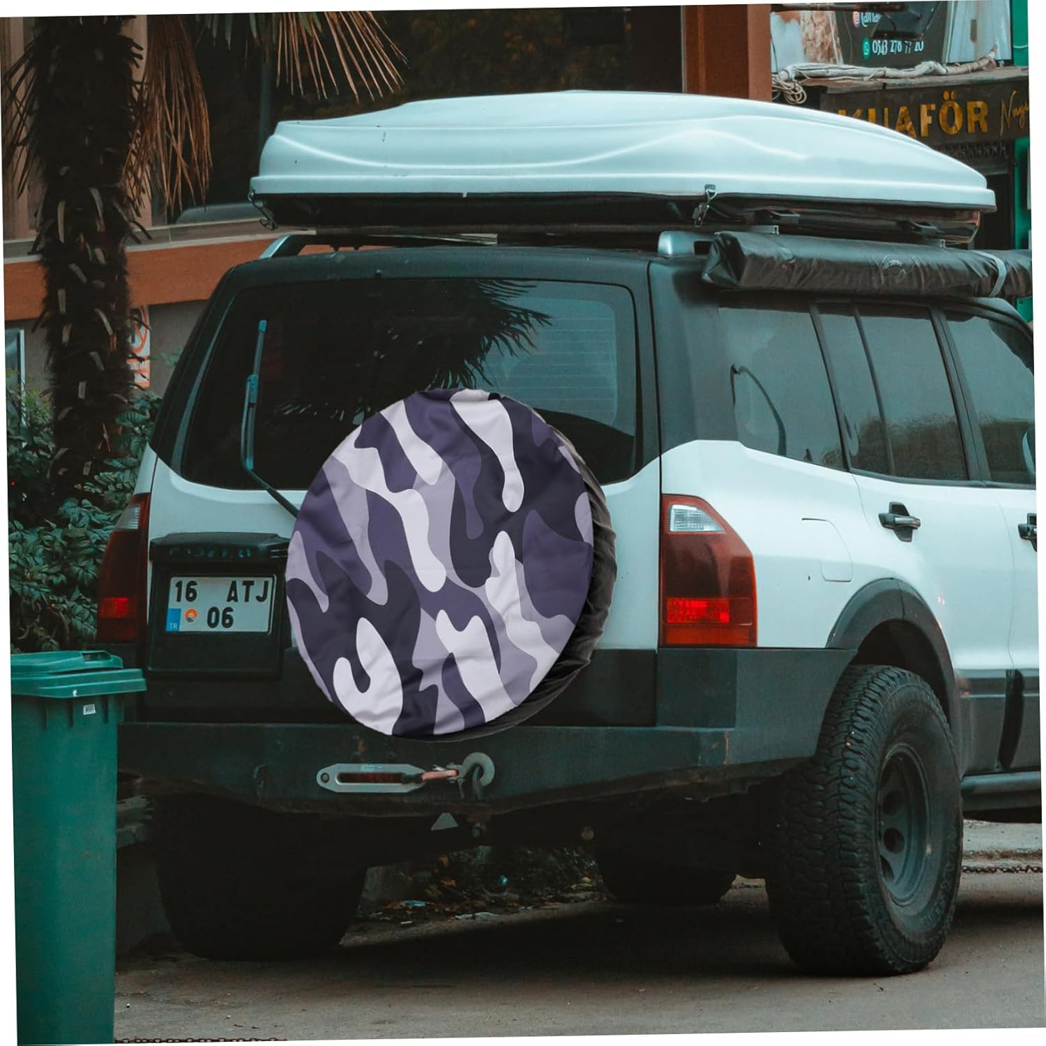 GARVALON Spare Tire Cover Storage Outdoor Car Tire Wheel Cover Accessories Trailer SUV image number 6