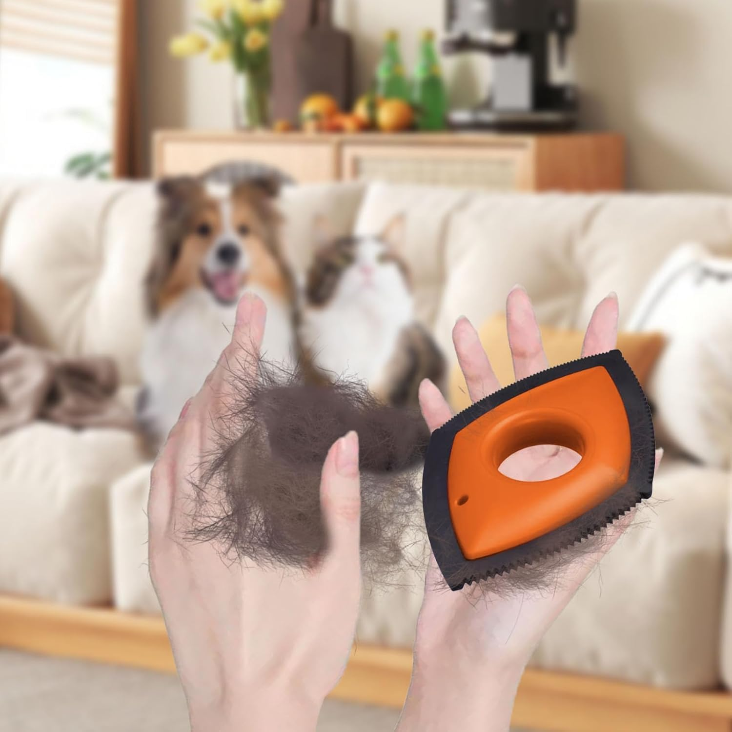 Triangle Edge Pet Hair Remover Dog Hair Removal Brush, 2Pcs Triangle Edge Pet Hair Remover Brush,Triangle Edge Pet Hair Remover Dog Hair Remover Brush,Triangle Edge Pet Hair Remover Brush for Dog Cat image number 3